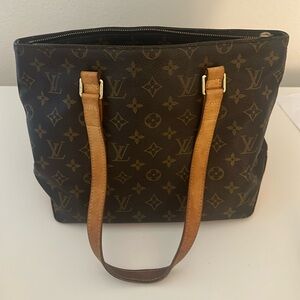 Authentic Louis Vuitton Coated Canvas Monogram Shoulder Bag